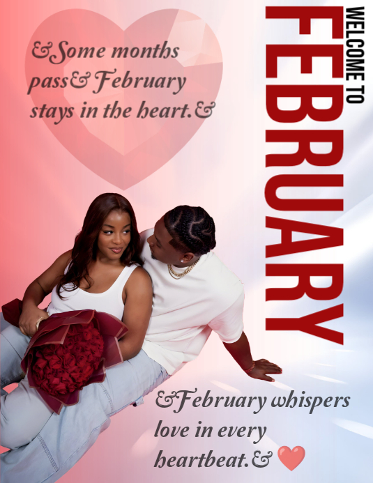 White February Love Flyers Template | PosterMyWall