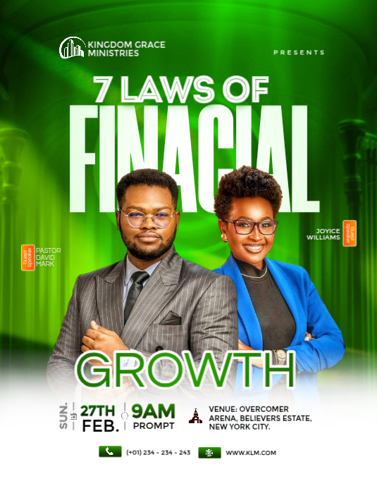 Copy of White Financial Growth Seminar Flyer | PosterMyWall