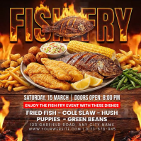 White  Fish Fry Square (1:1) template