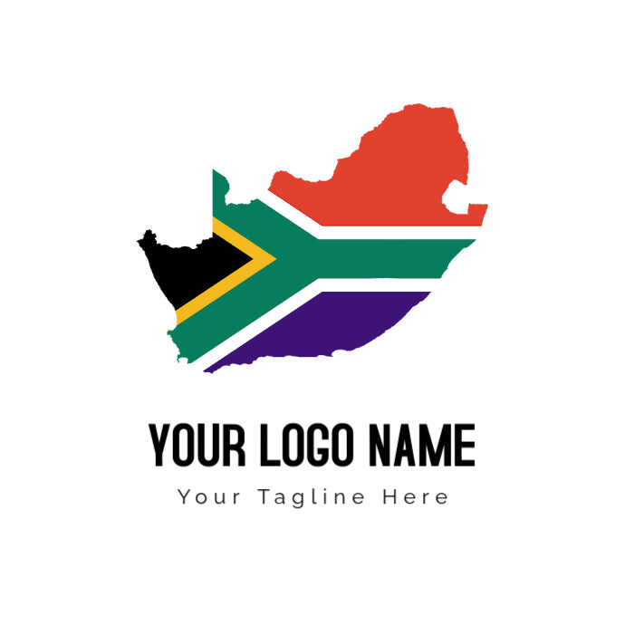 White  Flag Of South Africa Map Apartheid Logo template