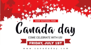 White Flakes Canada Day Video Banner Facebook-covervideo (16:9) template