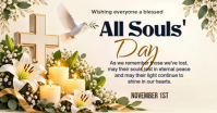 White All Souls' Day Immagine condivisa di Facebook Template