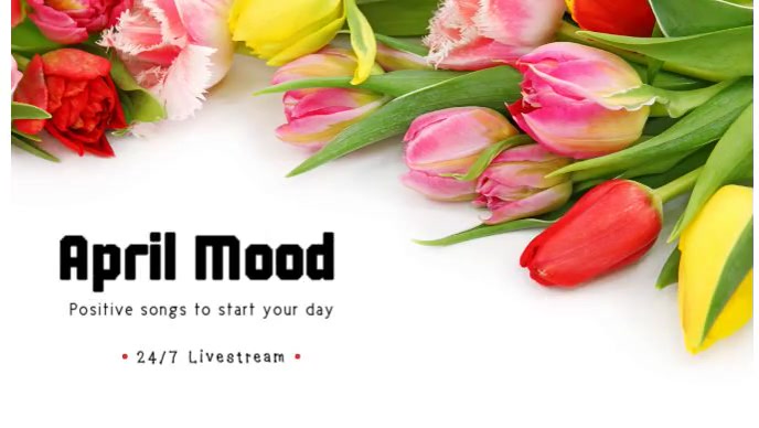 White Floral April Mood Youtube Thumbnail Template | PosterMyWall