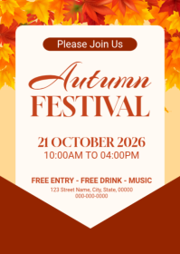 Hvid Autumn Festival A6 Template