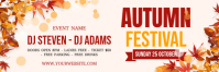 White Autumn Festival Заголовок Twitter Template