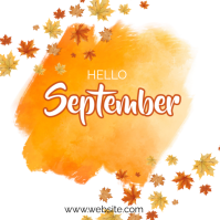 White September social media post Instagram Post Template
