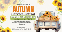 White Autumn Harvest Festival Imagen Compartida en Facebook Template