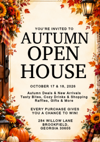 Gelb Autumn Open House A4 Template