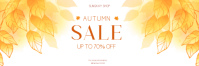 White Autumn Sale Twitter 标题 Template