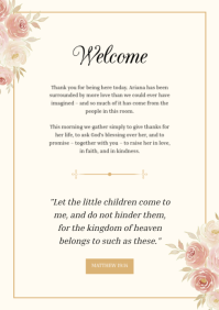 White Baptism Ceremony A4 Template - Page 2