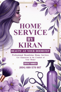 White Beauty Home Services 海报 Template