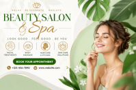 White Beauty Salon and Spa Plakkaat Template