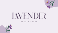 Белый Beauty Salon Business Card Business Card Template - Page 1
