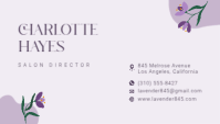 White Beauty Salon Business Card Business Card Template - Page 2