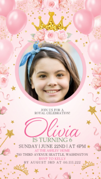 Wit Birthday Invitation История на Instagram Template