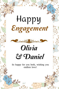 Happy engagement Template | PosterMyWall