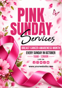 Hvid Breast Cancer Awareness Event A4 Template