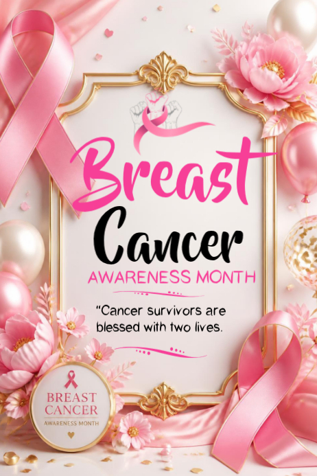 Breast Cancer Awareness Posters Template | PosterMyWall