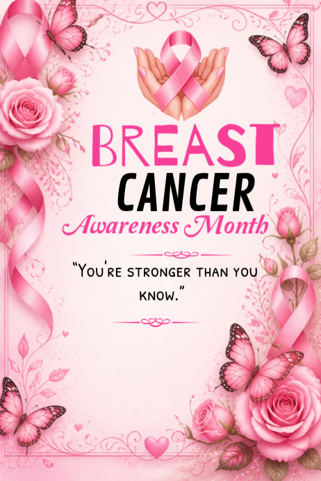 Breast Cancer Awareness Posters Template | PosterMyWall