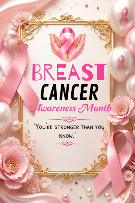 Breast Cancer Awareness Posters Template | PosterMyWall