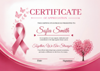 White Certificate of Appreciation A4 Template