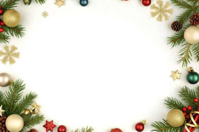 Plantilla de White Floral Christmas Background Poster | PosterMyWall