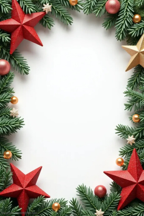 Copy of White Floral Christmas Template Poster | PosterMyWall