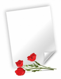 White Floral Design Flyer template