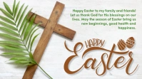 White Floral Easter  Presentation (16:9) template