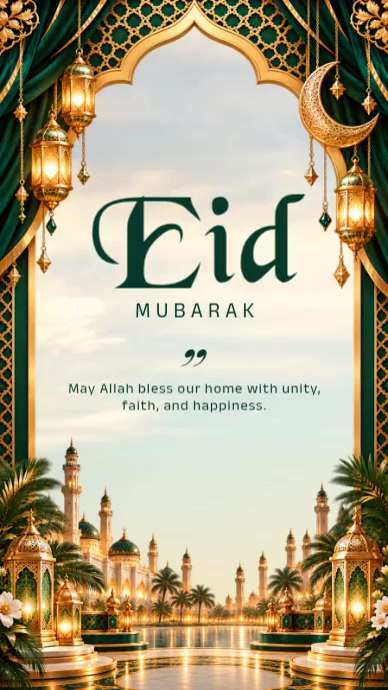 Eid Mubarak Celebration Template | PosterMyWall
