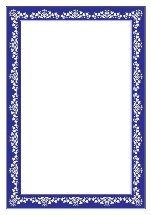 White floral elegant border design a4 Template | PosterMyWall