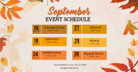 Branco Fall Event Schedule Immagine condivisa di Facebook Template