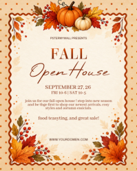 Blanco Fall Open House Instagram Portrait Template