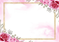 White Floral Floral Postcard Postcard Postal template
