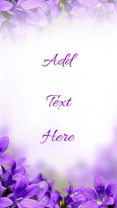 White Floral Flower Background  Instagram Story template