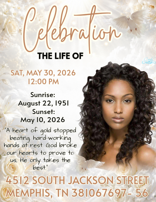 Celebration Of Life Flyers Template | PosterMyWall