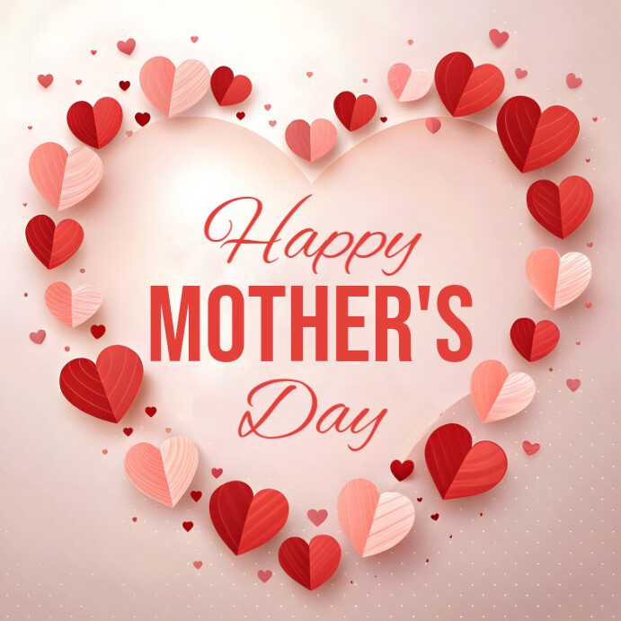 White Floral Happy Mothers Day Instagram Post template