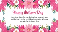 White Floral Happy Mothers Day Wishes Template Twitter Post