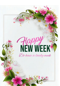 New Week Script Happy Monday and Happy New Week Template | PosterMyWall