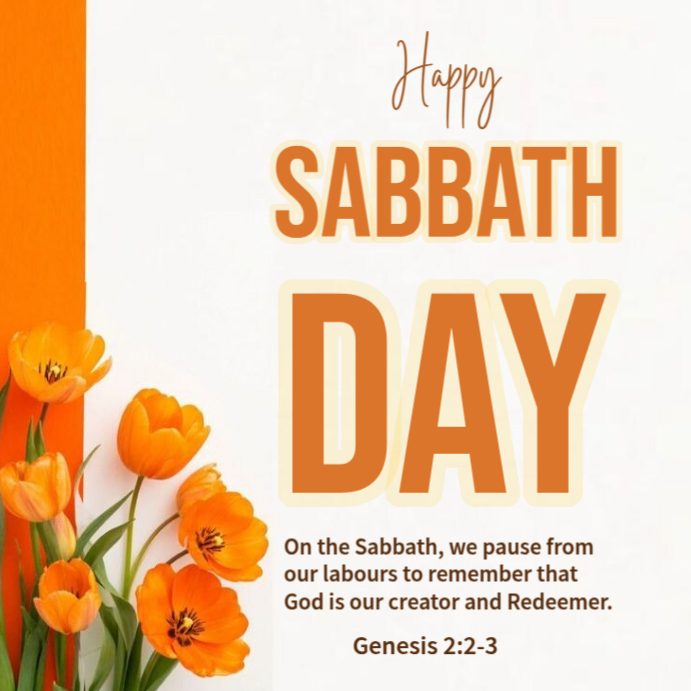 Modèle White Floral Happy Sabbath Day Instagram Post | PosterMyWall