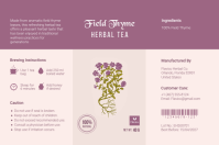 Bianco Herbal Tea Label Rótulo Template - Page 1