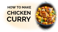 White Floral How To Make Chicken Curry  Youtube Thumbnail Isithonjana se-YouTube template
