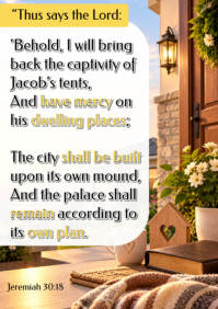 White Religious Inspiration A3 Template