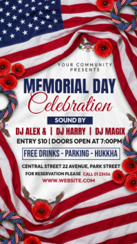 Bianco Memorial Day Celebration Instagram Story Template