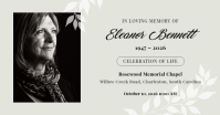 White Memorial Service Facebook 共享图片 Template - Page 1
