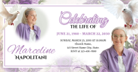 สีขาว Memorial Service delt Facebook-billede Template