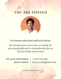 สีขาว Memorial Service Flyer Template - Page 5