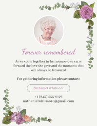 White Memorial Service Volante Template - Page 5