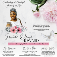 White Memorial Service Message Instagram Template