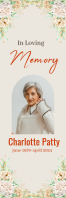 White Memorial Tribute Banner 2 x 6 fod Template